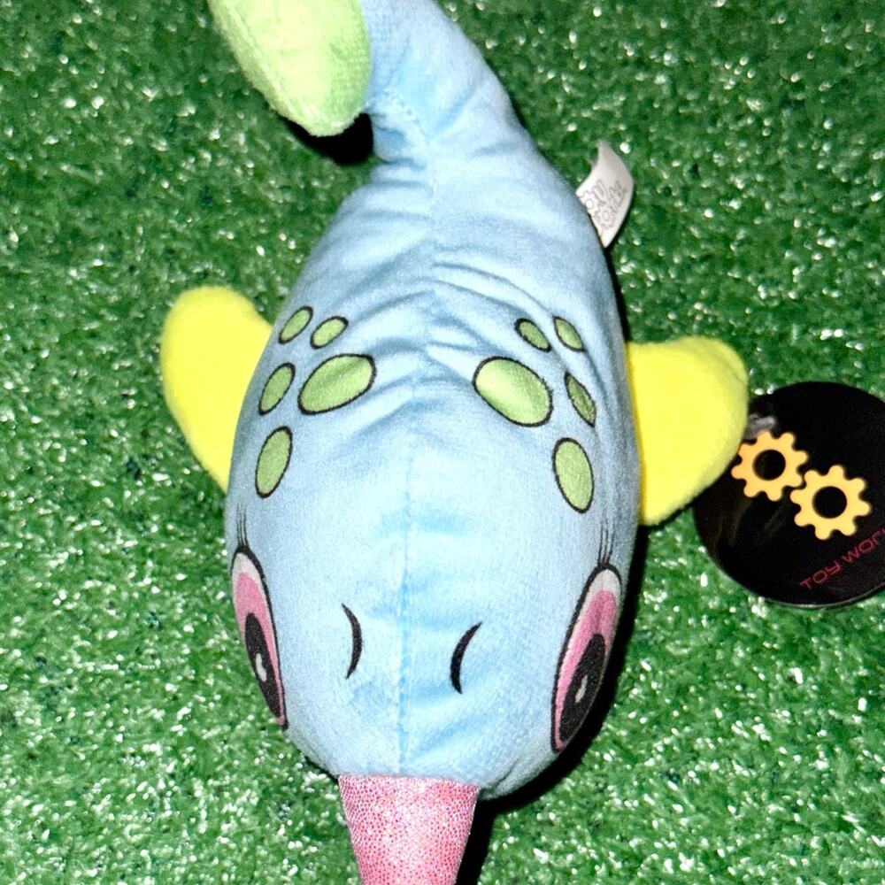 Toy Works Baby Blue Yellow And Pink Narwhale Plush New With Tag